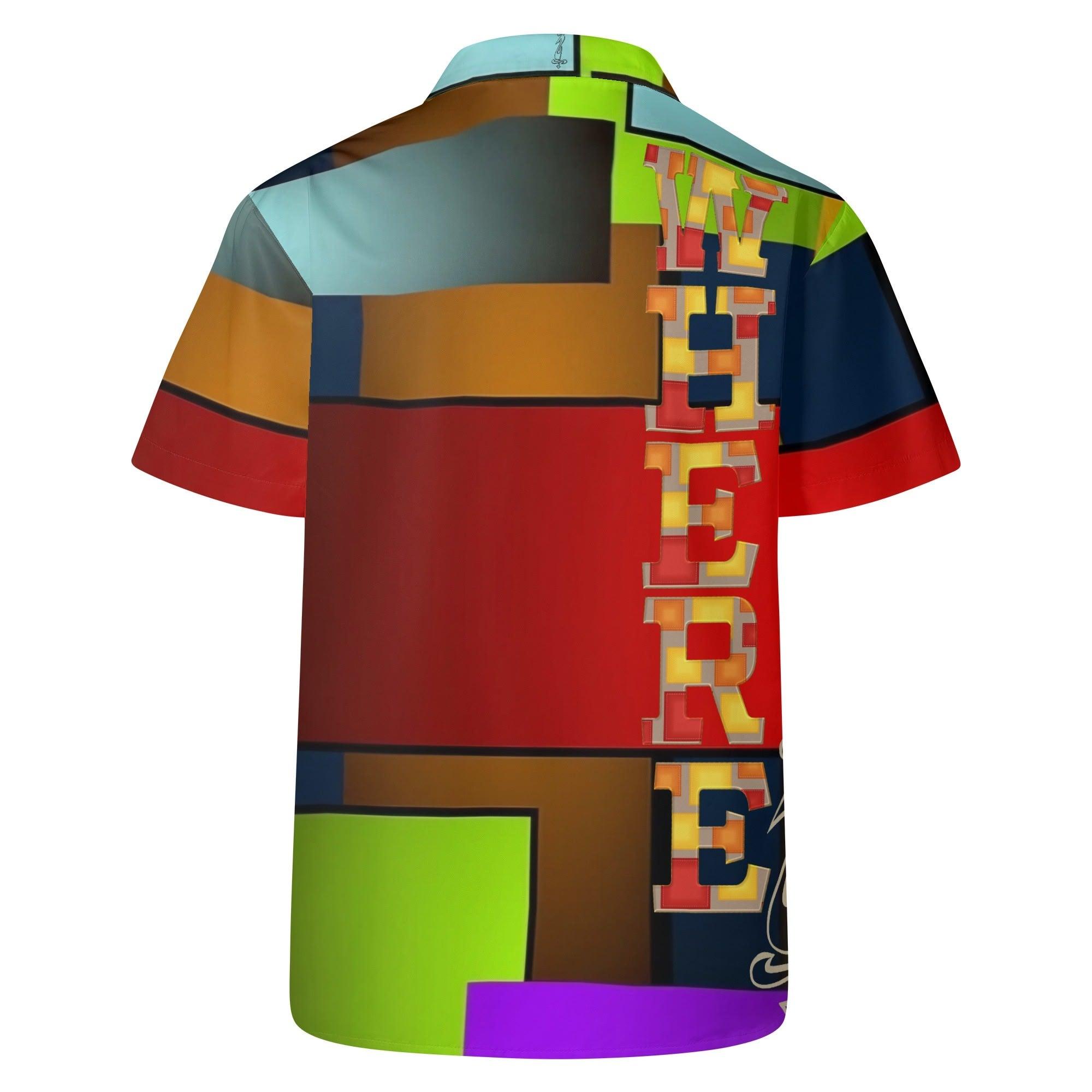 Mens All Over Print Casual Hawaiian Shirt - MES...Where