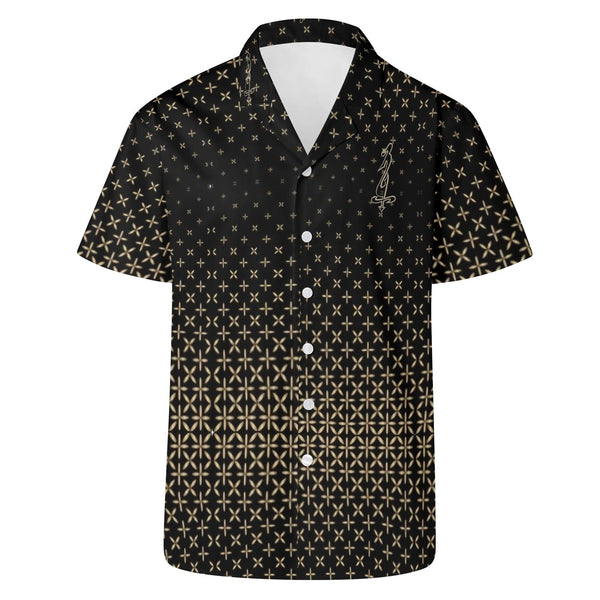 Mens All Over Print Casual Hawaiian Shirt