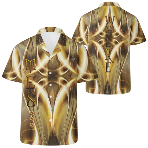 Mens All Over Print Casual Hawaiian Shirt