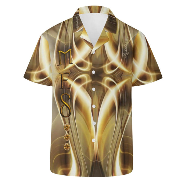 Mens All Over Print Casual Hawaiian Shirt