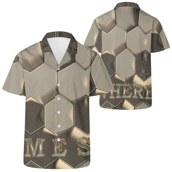 Mens All Over Print Casual Hawaiian Shirt