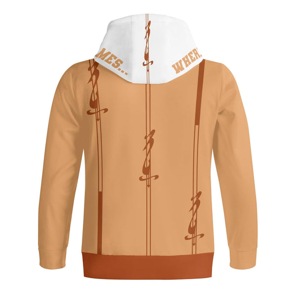 Men's Adult Full Zip Turtleneck Hoodie Streetwear