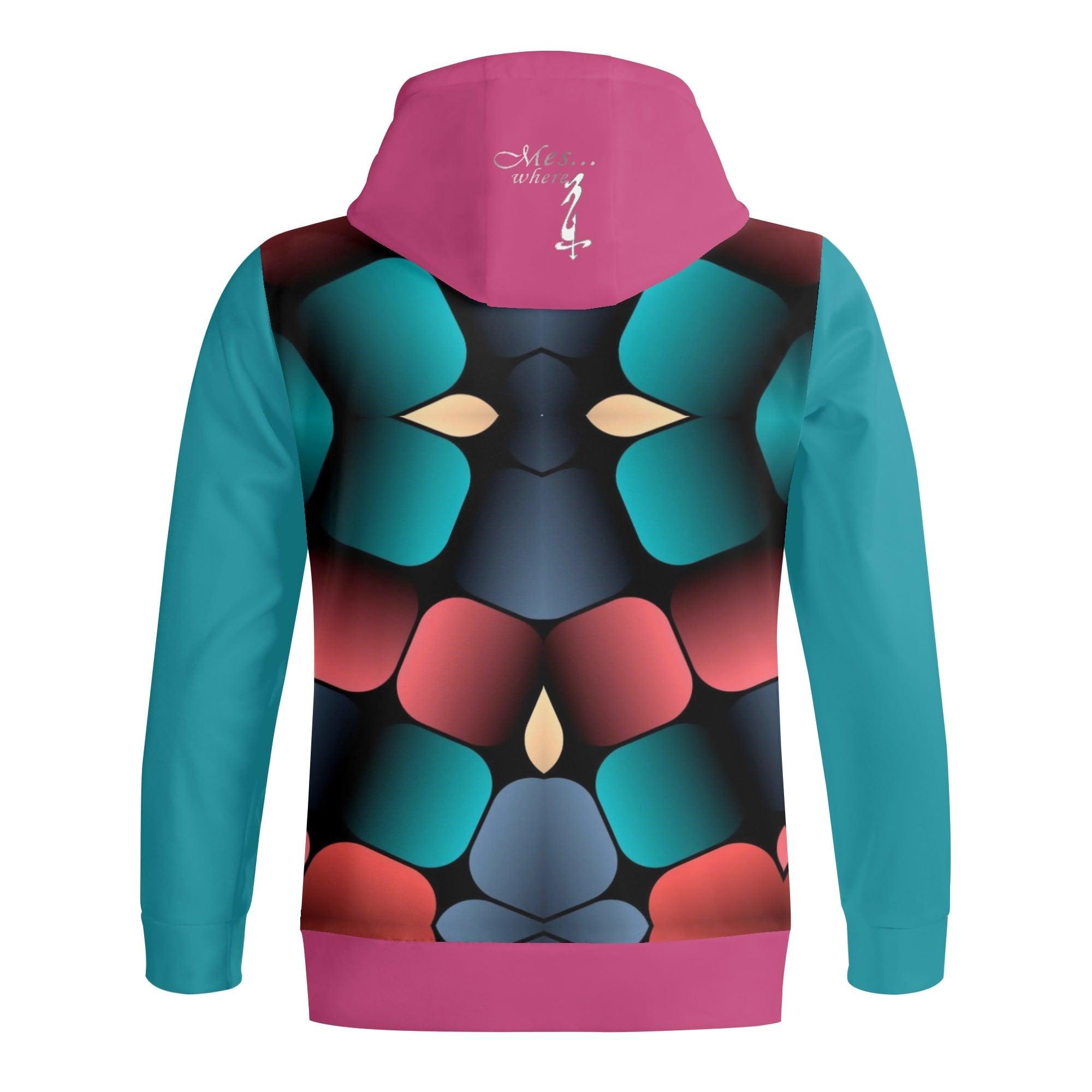 Women's Adult Full Zip Turtleneck Hoodie Streetwear - MES...Where