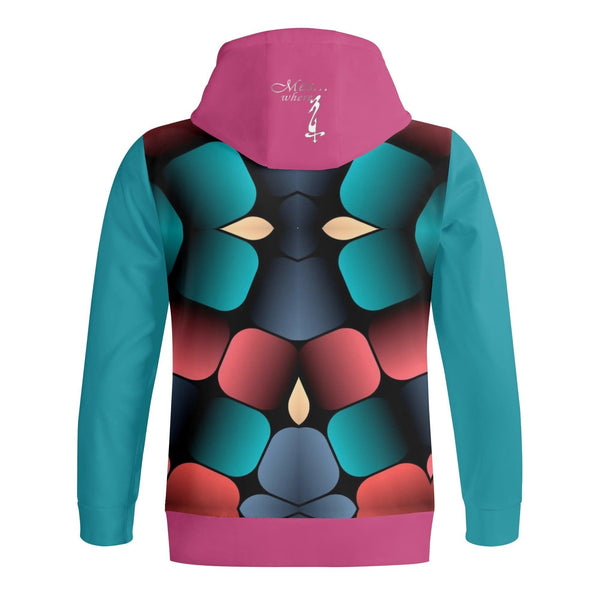 Women's Adult Full Zip Turtleneck Hoodie Streetwear