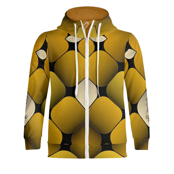 Men's Adult Full Zip Turtleneck Hoodie Streetwear