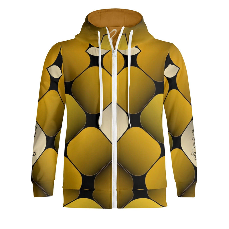 Men's Adult Full Zip Turtleneck Hoodie Streetwear
