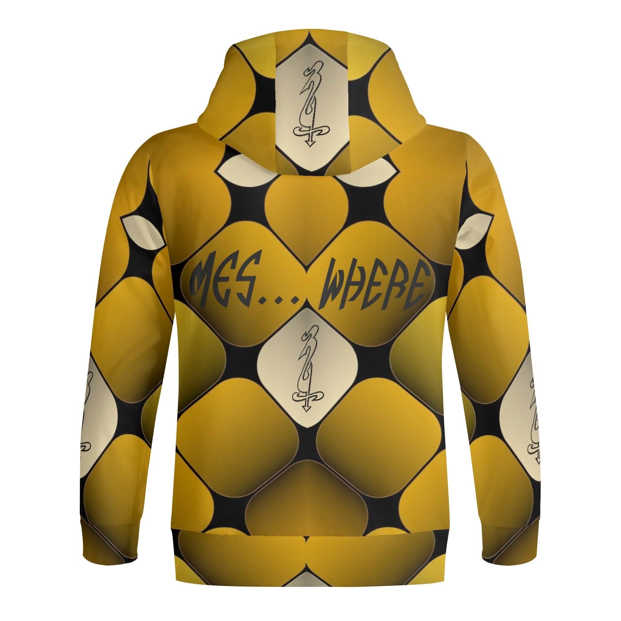 Men's Adult Full Zip Turtleneck Hoodie Streetwear - MES...Where