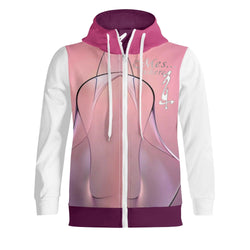 Women's Adult Full Zip Turtleneck Hoodie Streetwear