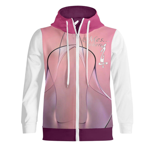 Women's Adult Full Zip Turtleneck Hoodie Streetwear
