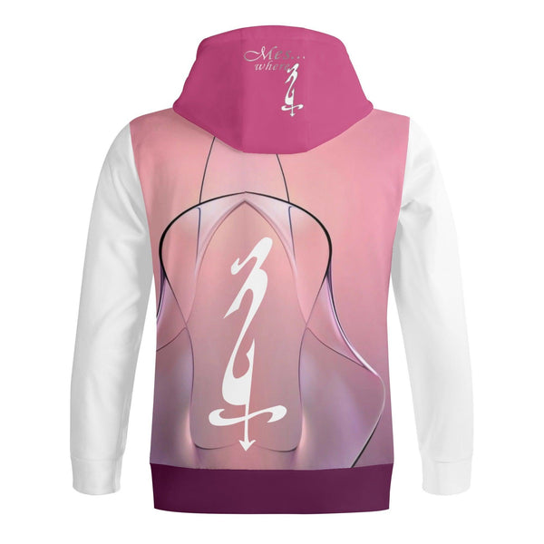 Women's Adult Full Zip Turtleneck Hoodie Streetwear