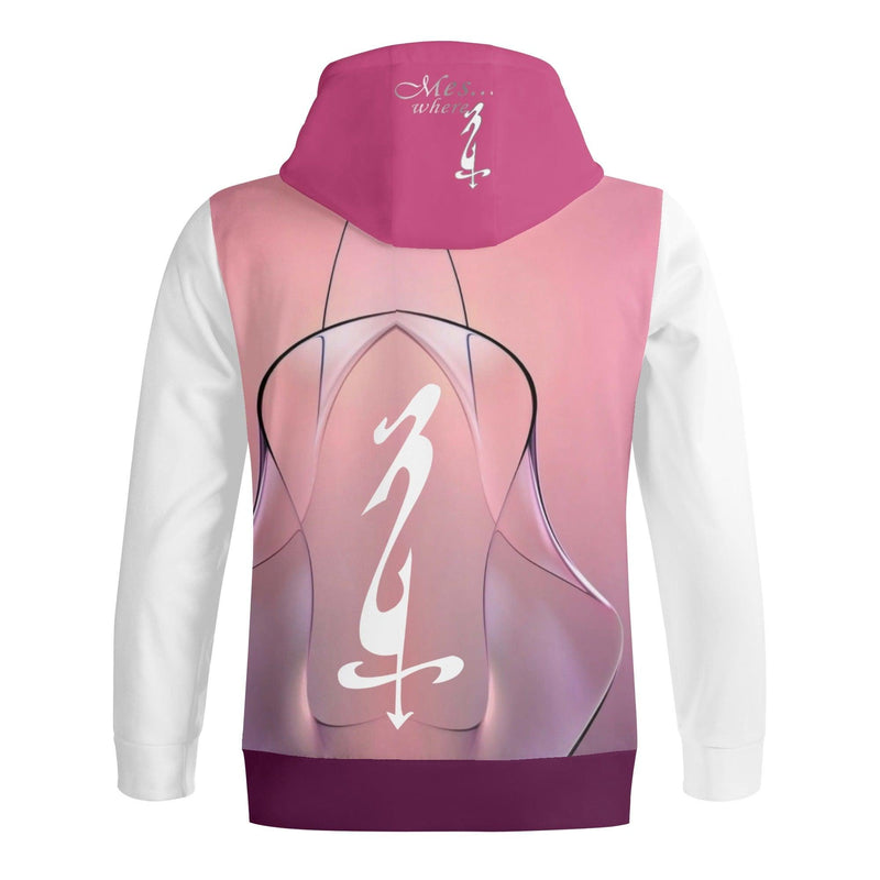 Women's Adult Full Zip Turtleneck Hoodie Streetwear