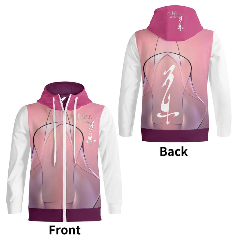 Women's Adult Full Zip Turtleneck Hoodie Streetwear