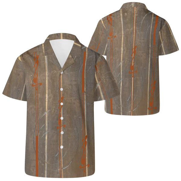 Mens All Over Print Casual Hawaiian Shirt