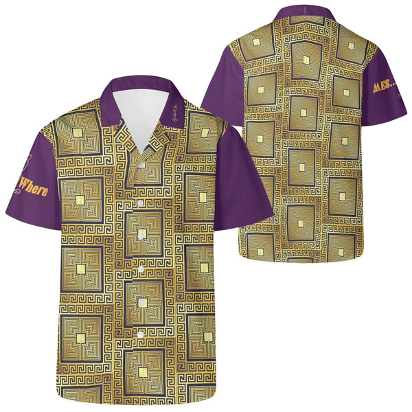 Mens All Over Print Casual Hawaiian Shirt