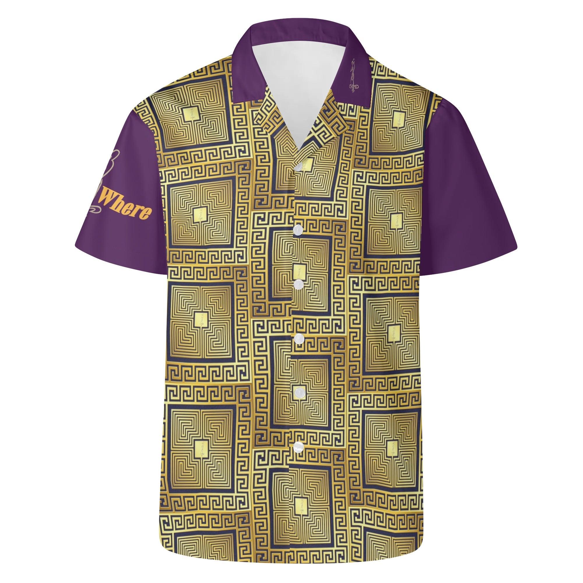 Mens All Over Print Casual Hawaiian Shirt - MES...Where