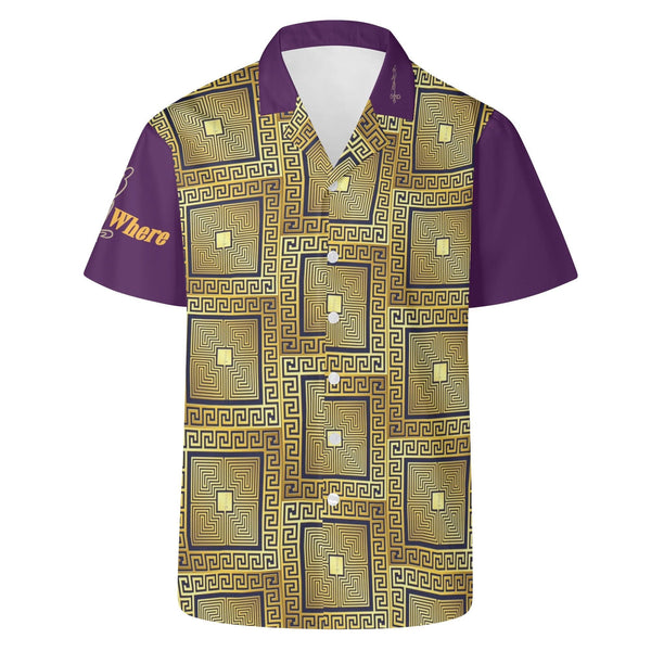 Mens All Over Print Casual Hawaiian Shirt