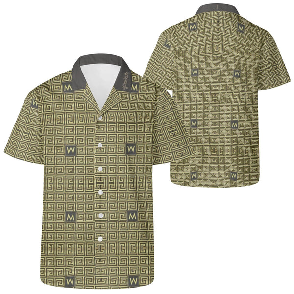 Mens All Over Print Casual Hawaiian Shirt