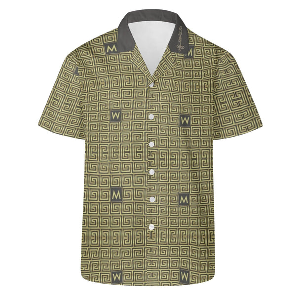 Mens All Over Print Casual Hawaiian Shirt