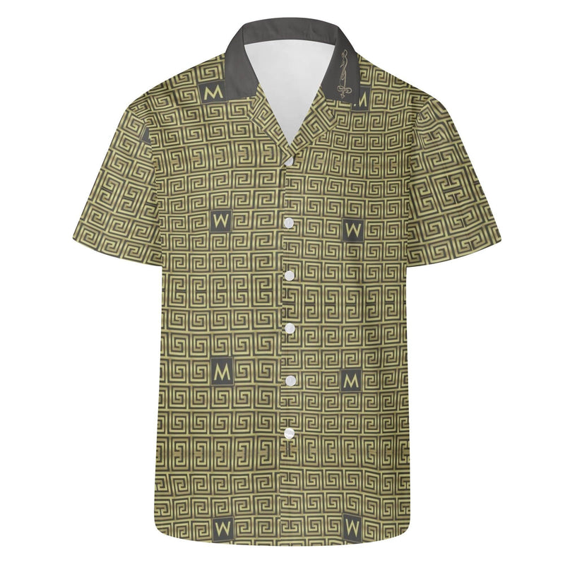 Mens All Over Print Casual Hawaiian Shirt