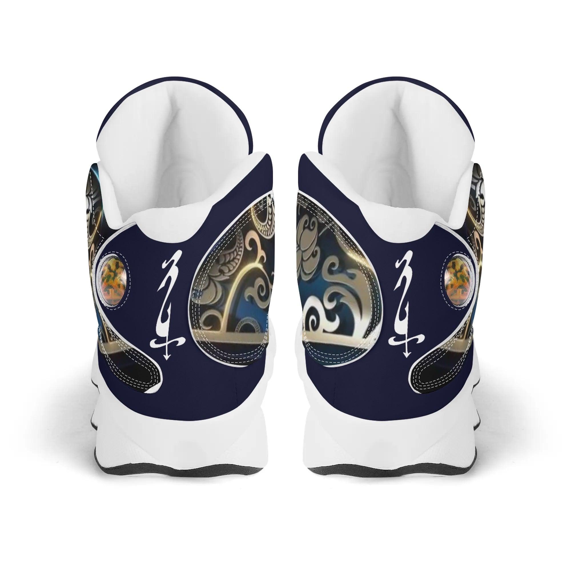 Men's Shoes White Black Outsole PU Leather Basketball Shoe - MES...Where
