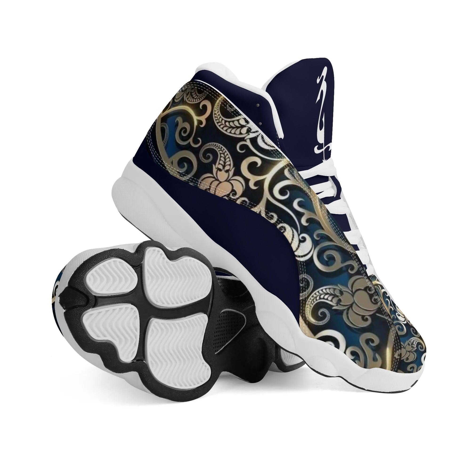 Men's Shoes White Black Outsole PU Leather Basketball Shoe - MES...Where