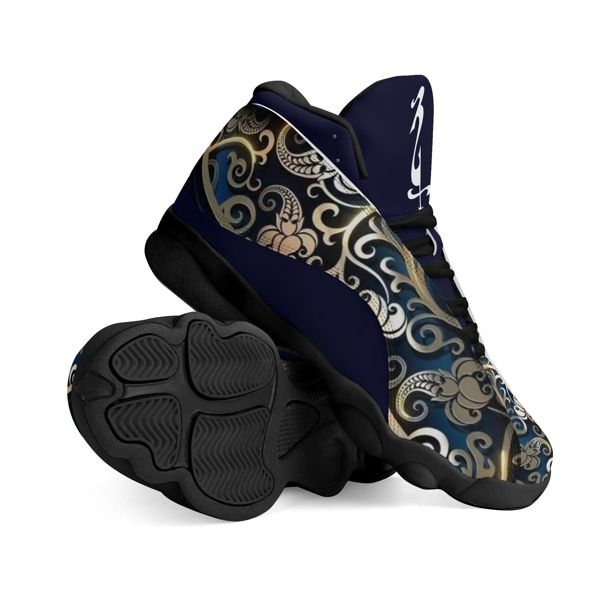 Men's Shoes White Black Outsole PU Leather Basketball Shoe - MES...Where