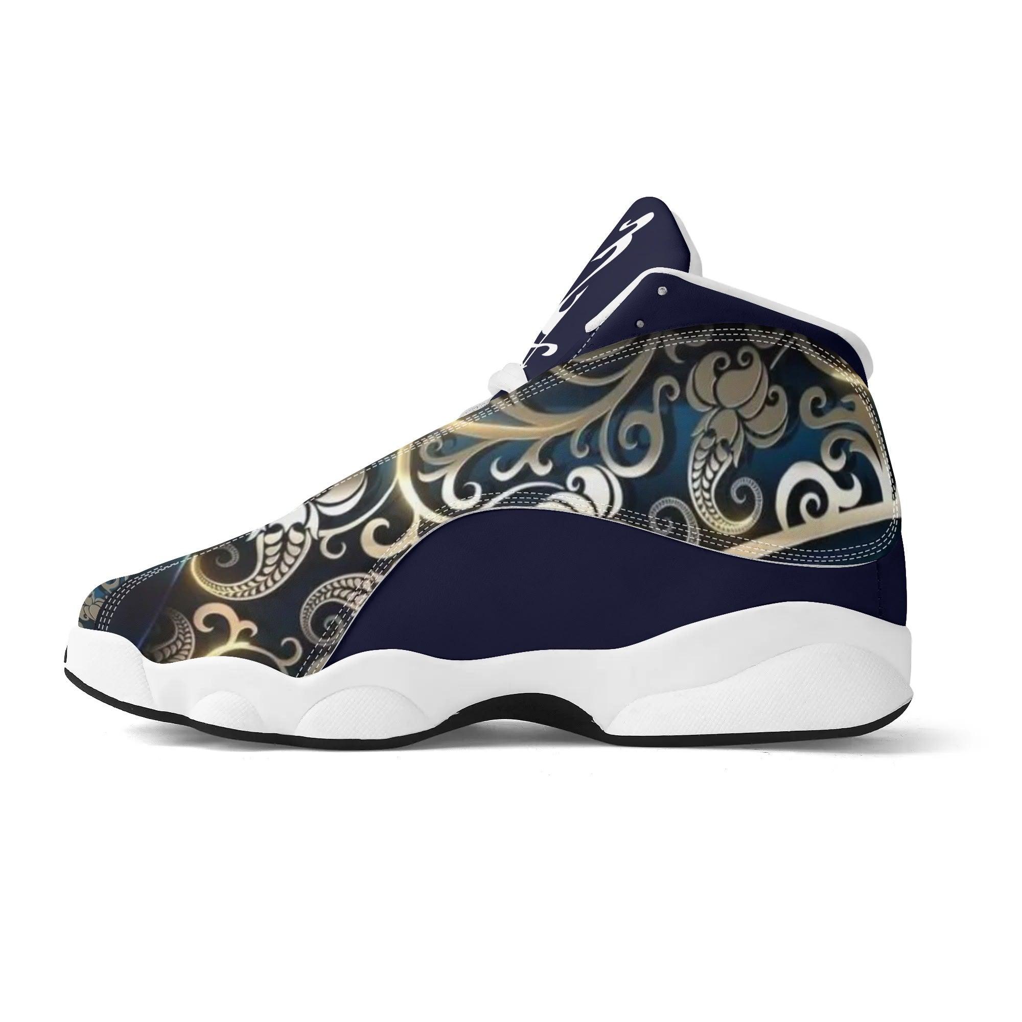 Men's Shoes White Black Outsole PU Leather Basketball Shoe - MES...Where