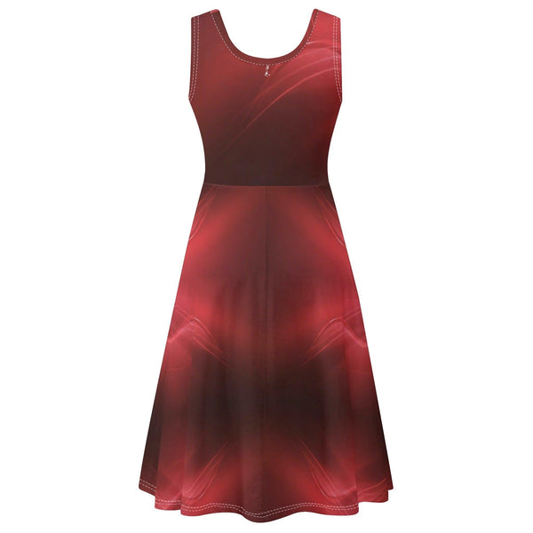 Women's Tank Dress Mini Wrap Round Sleeveless Sundress