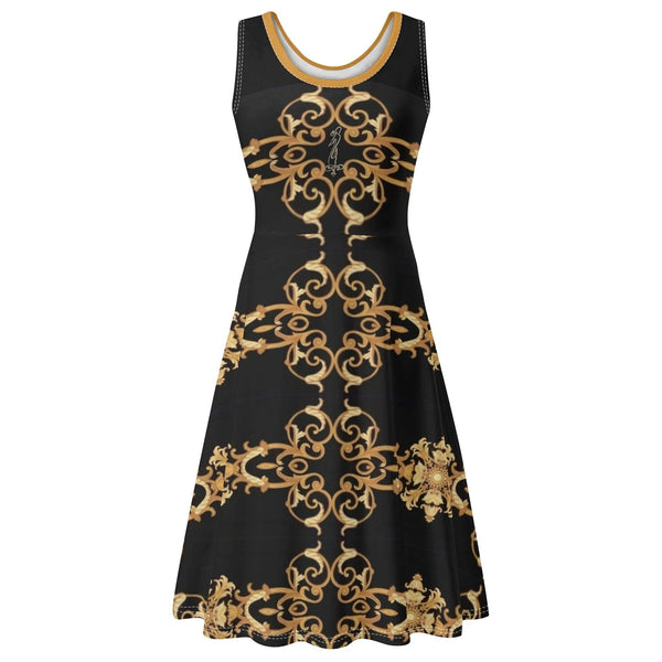 Women's Tank Dress Mini Wrap Round Sleeveless Sundress