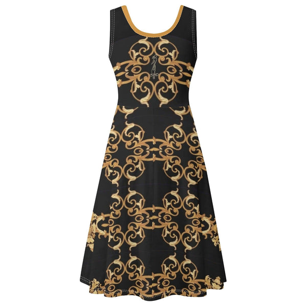 Women's Tank Dress Mini Wrap Round Sleeveless Sundress