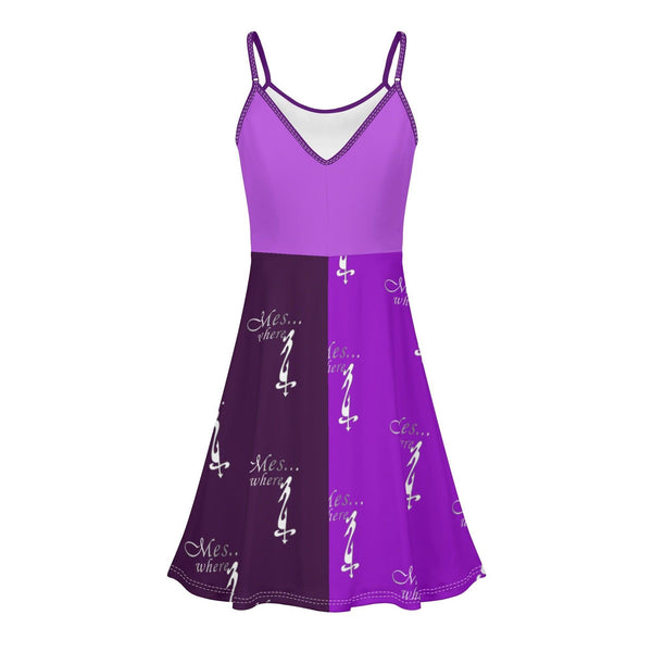 Women's Lounge Sleeveless Adjustable Spaghetti Strap Short Swing Dress