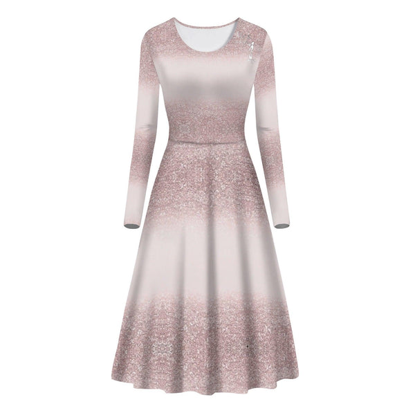 Women's Long Sleeves Flowy Long Dresses