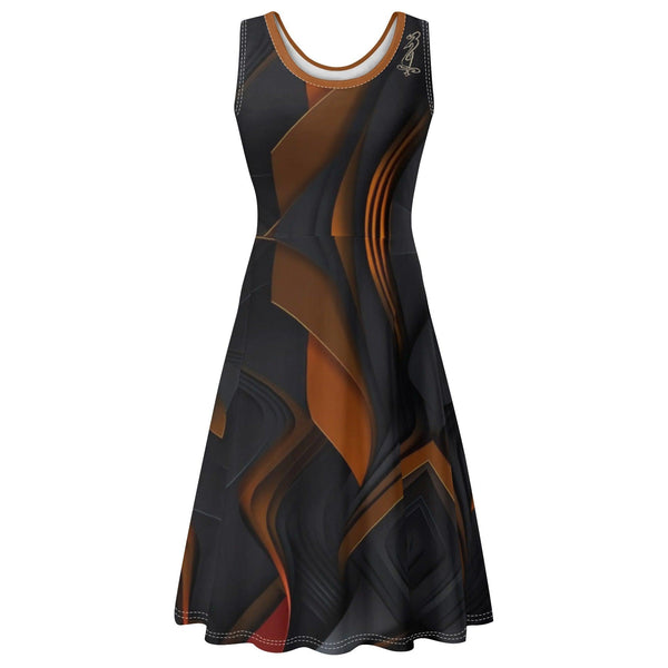 Women's Tank Dress Mini Wrap Round Sleeveless Sundress