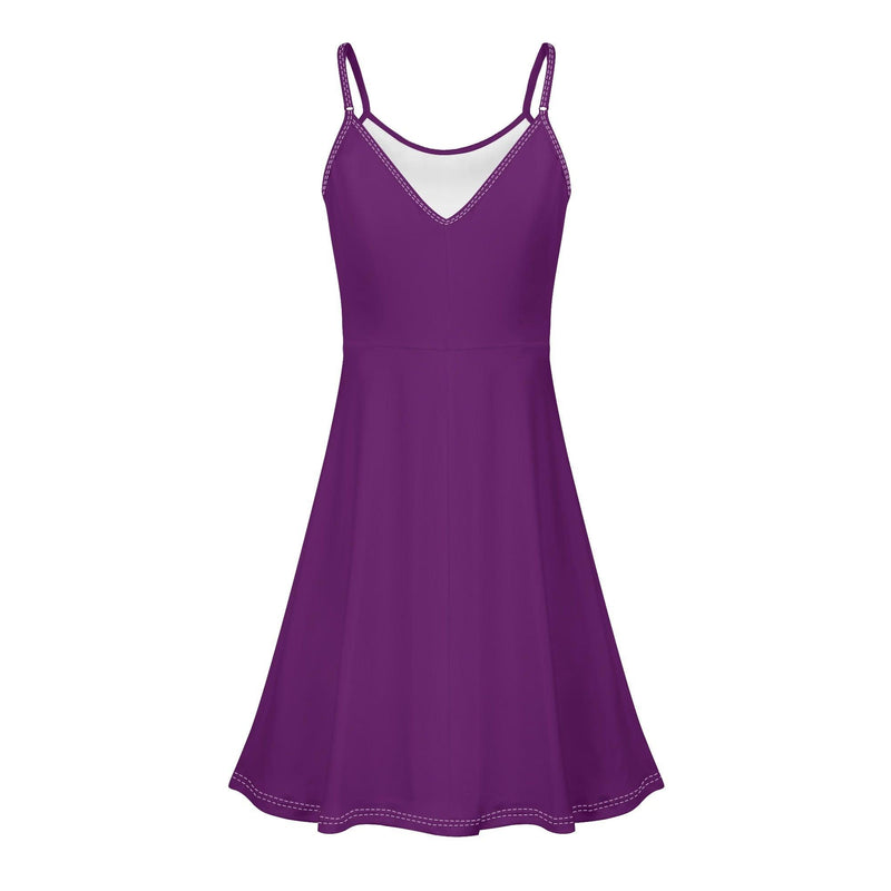 Women's Lounge Sleeveless Adjustable Spaghetti Strap Short Swing Dress