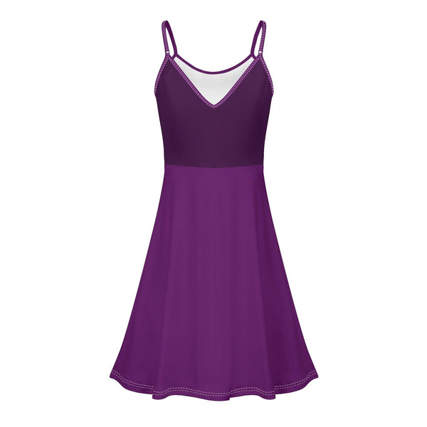 Women's Lounge Sleeveless Adjustable Spaghetti Strap Short Swing Dress