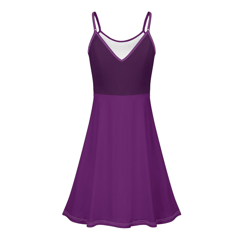 Women's Lounge Sleeveless Adjustable Spaghetti Strap Short Swing Dress