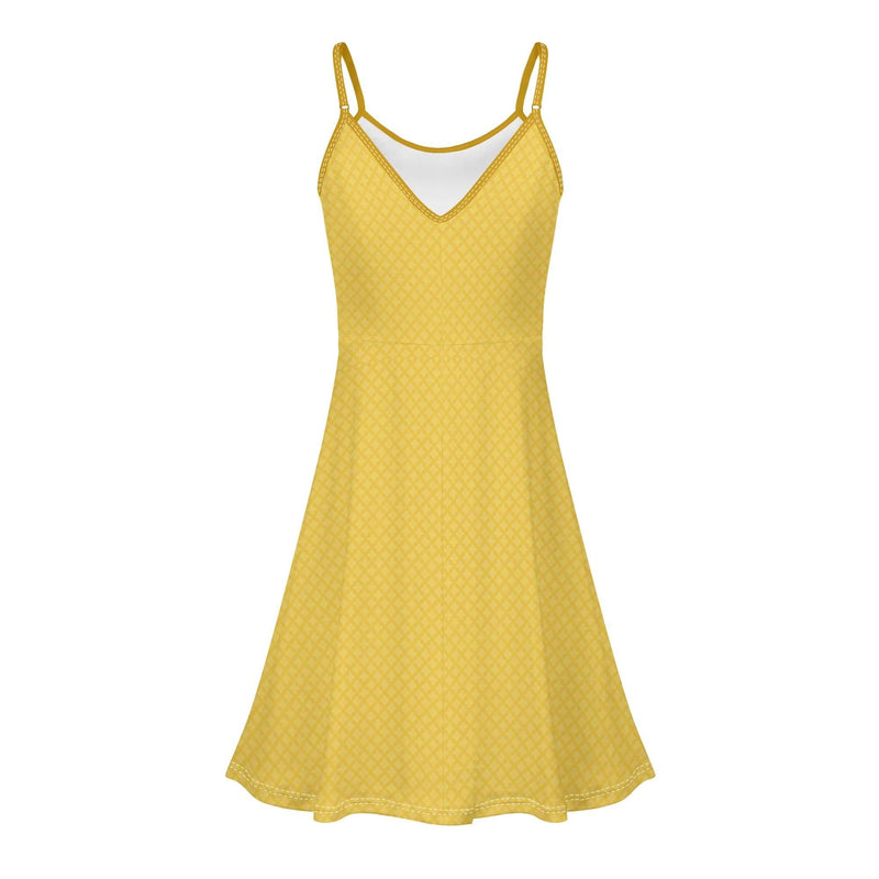 Women's Lounge Sleeveless Adjustable Spaghetti Strap Short Swing Dress