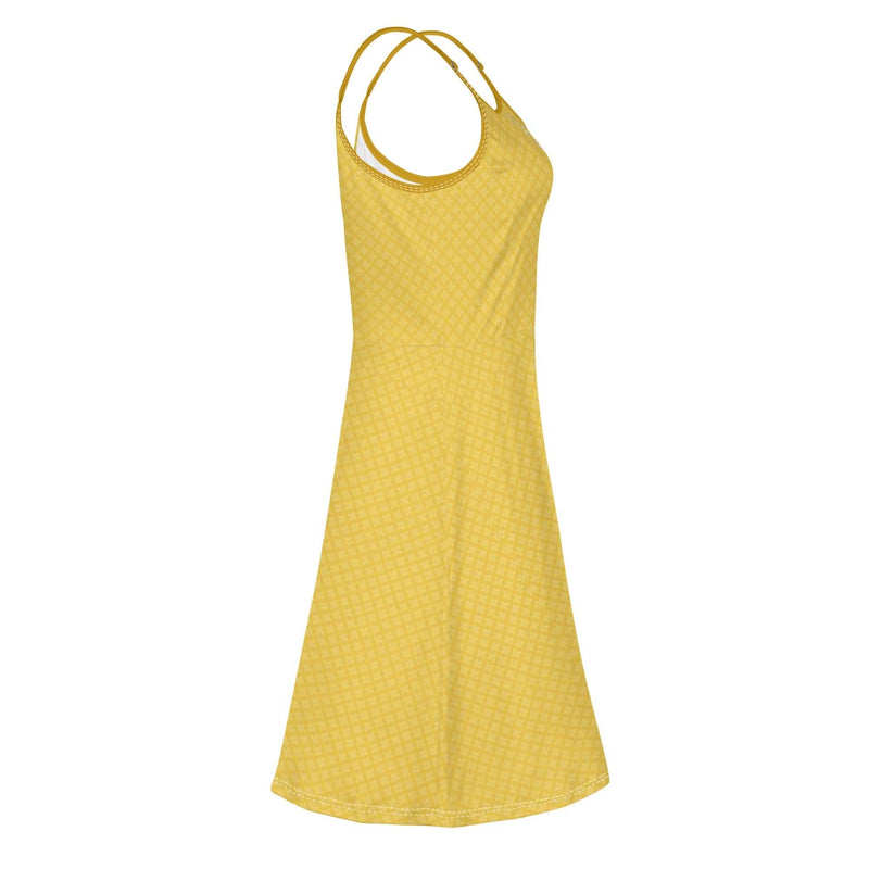 Women's Lounge Sleeveless Adjustable Spaghetti Strap Short Swing Dress
