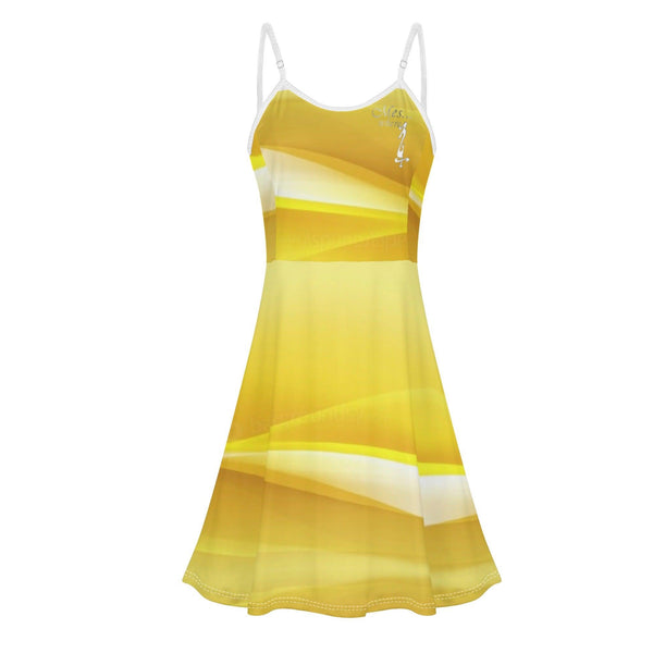 Women's Lounge Sleeveless Adjustable Spaghetti Strap Short Swing Dress