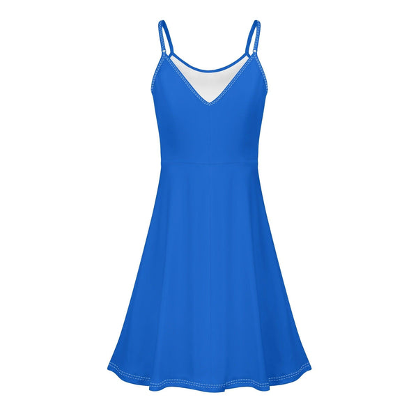 Women's Lounge Sleeveless Adjustable Spaghetti Strap Short Swing Dress