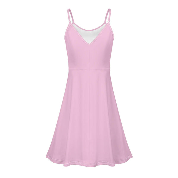 Women's Lounge Sleeveless Adjustable Spaghetti Strap Short Swing Dress