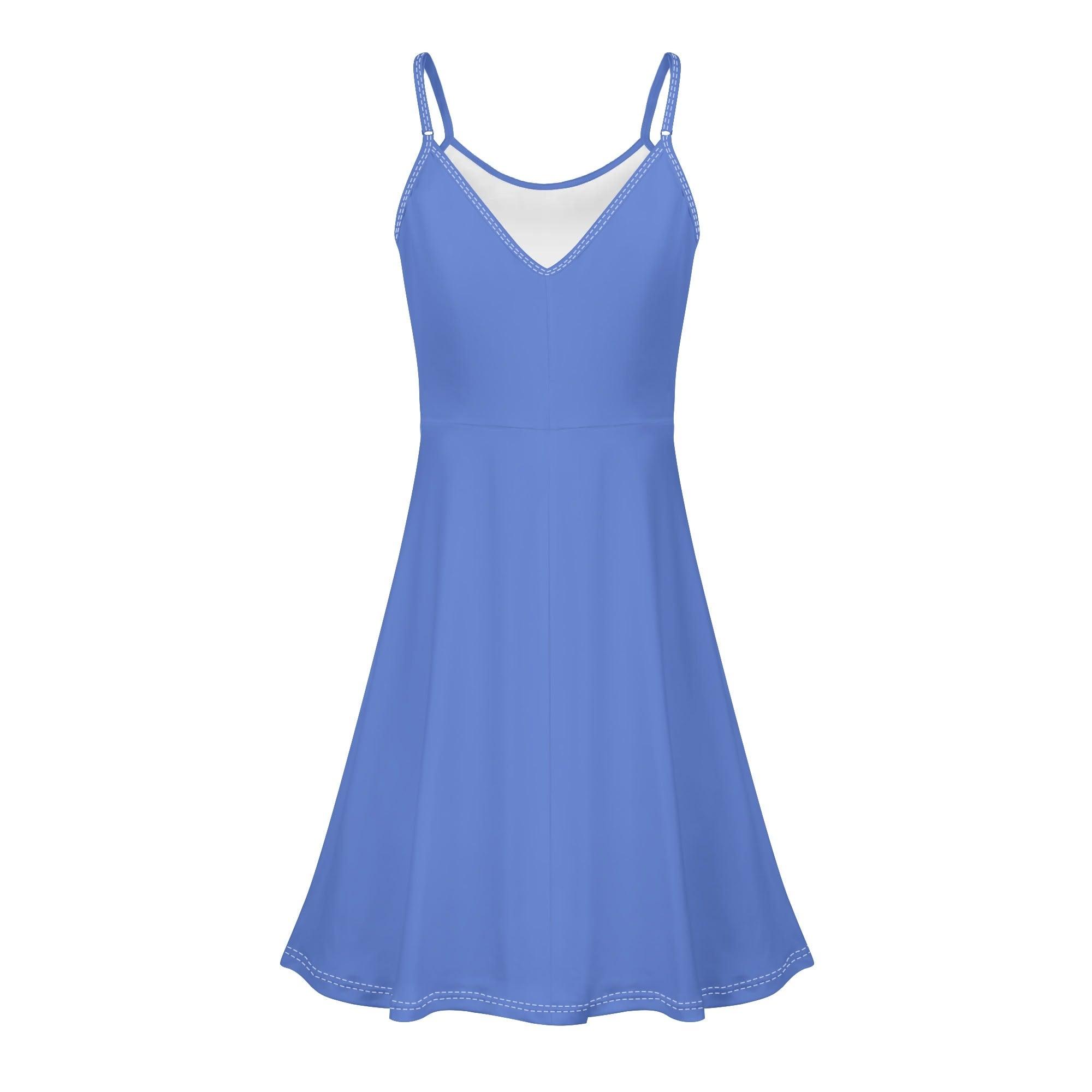 Women's Lounge Sleeveless Adjustable Spaghetti Strap Short Swing Dress - MES...Where