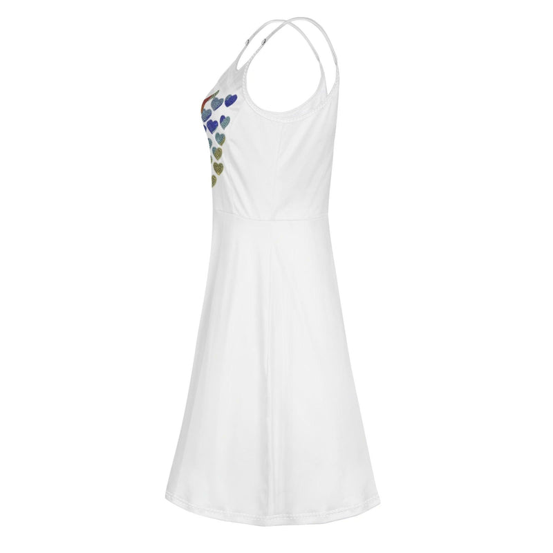 Women's Lounge Sleeveless Adjustable Spaghetti Strap Short Swing Dress