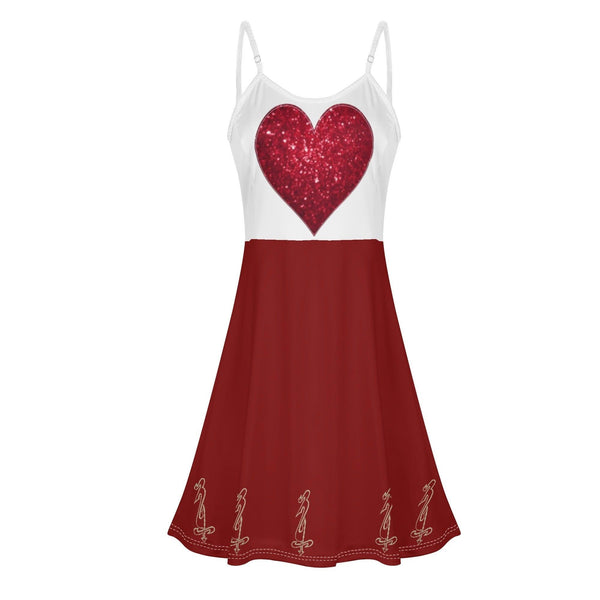 Women's Lounge Sleeveless Adjustable Spaghetti Strap Short Swing Dress