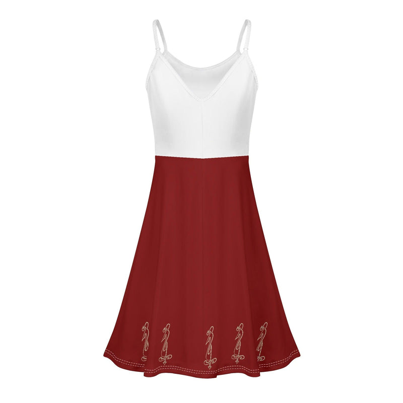 Women's Lounge Sleeveless Adjustable Spaghetti Strap Short Swing Dress