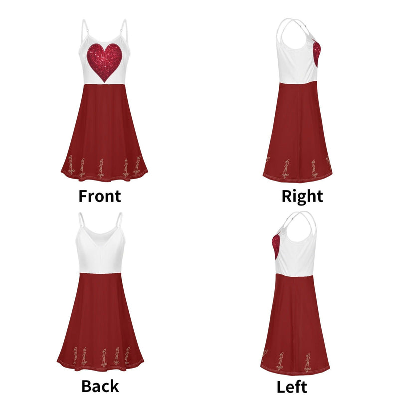 Women's Lounge Sleeveless Adjustable Spaghetti Strap Short Swing Dress