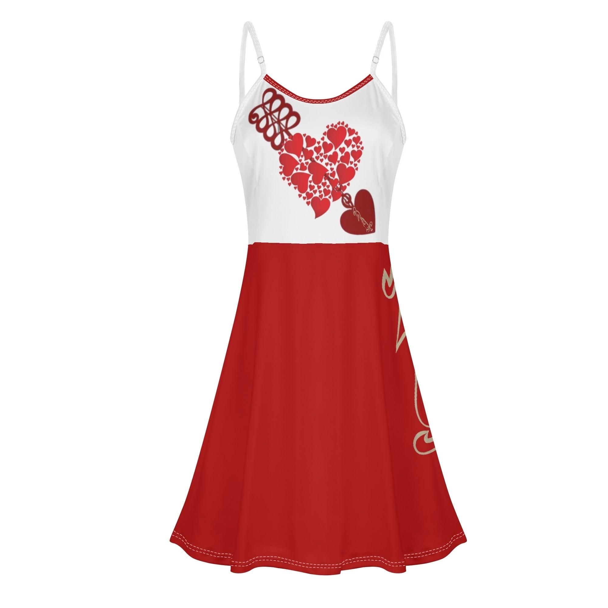 Women's Lounge Sleeveless Adjustable Spaghetti Strap Short Swing Dress - MES...Where