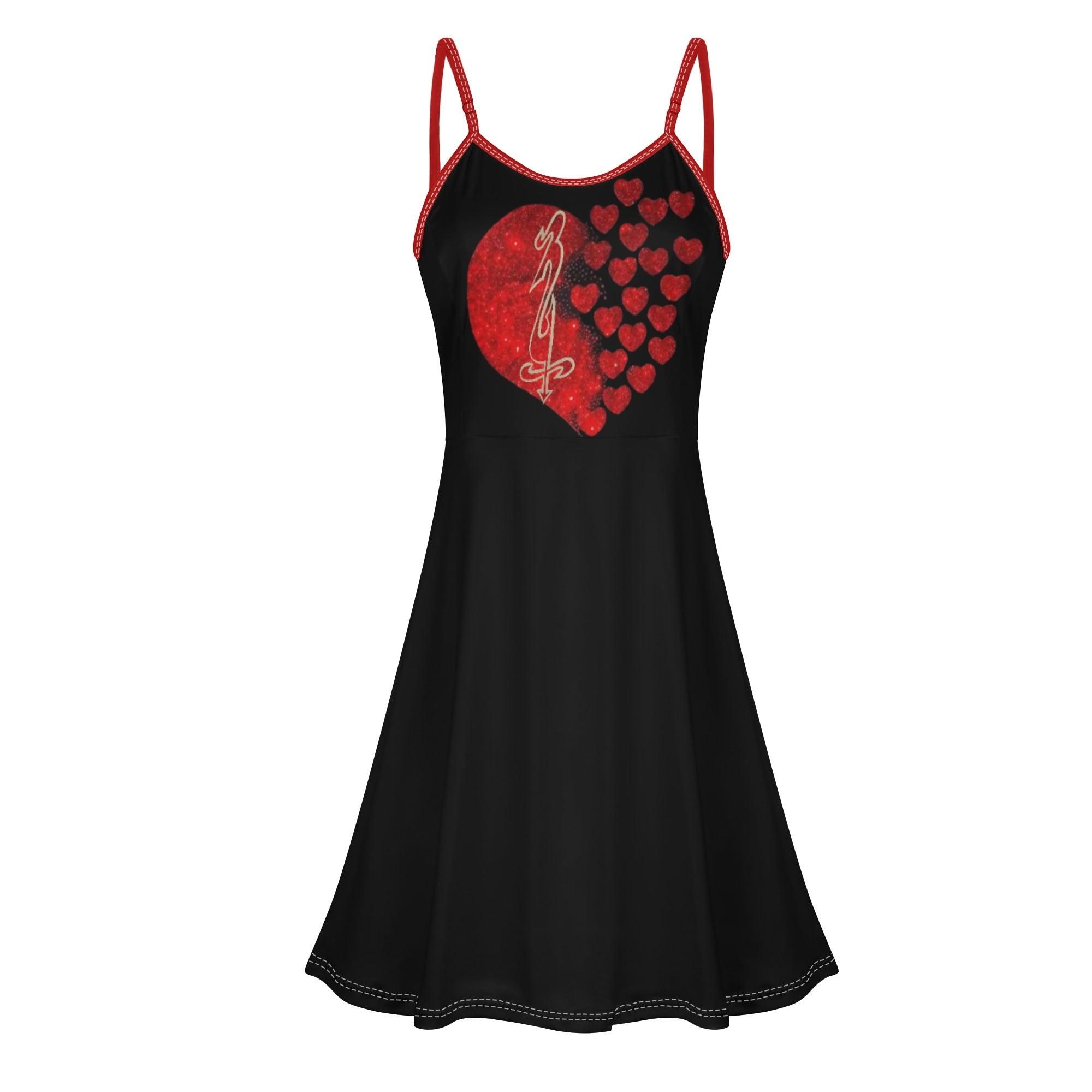 Women's Lounge Sleeveless Adjustable Spaghetti Strap Short Swing Dress - MES...Where