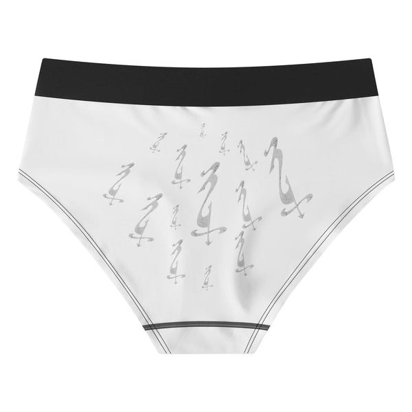 Womens Mid Waisted Briefs
