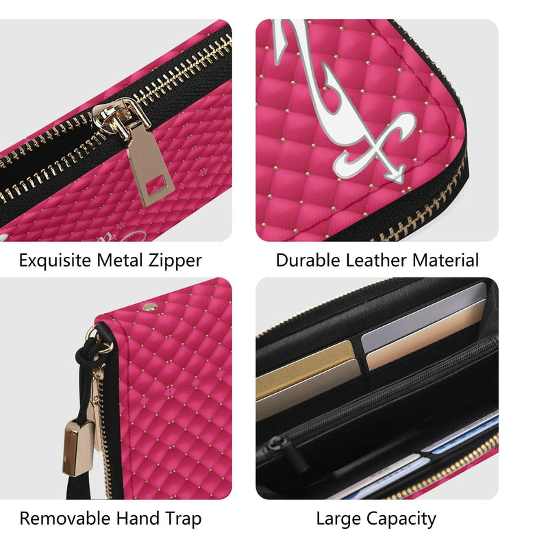 Clutch Leather Zipper Wallet